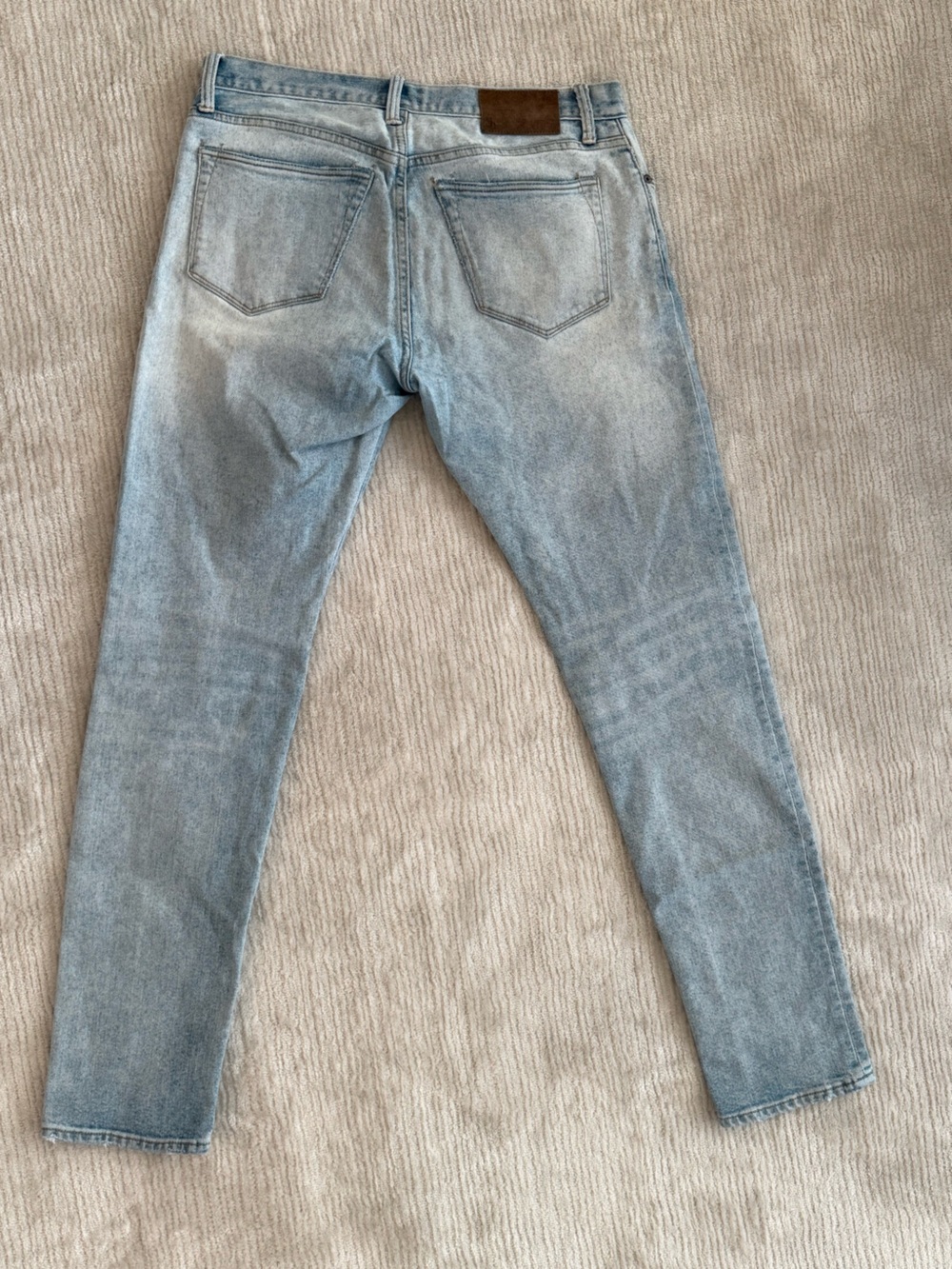 Todd Snyder Light Wash Slim Fit Jeans - Light Indigo - Picture 8 of 10